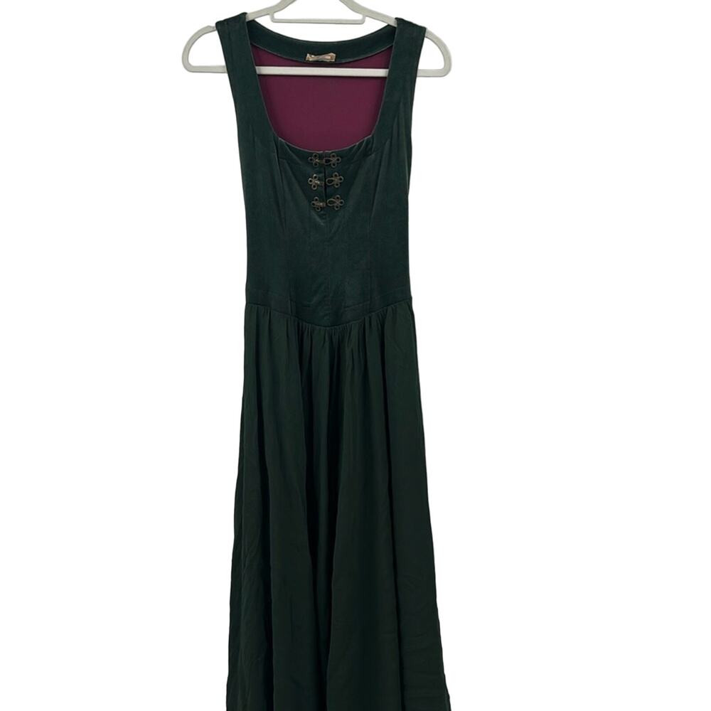 Vintage rare Bonnie Strauss green velvet overdress